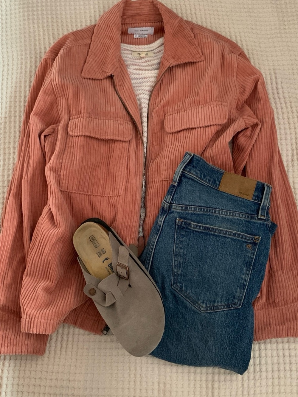Urban Outfitters Corduroy Pink Shacket